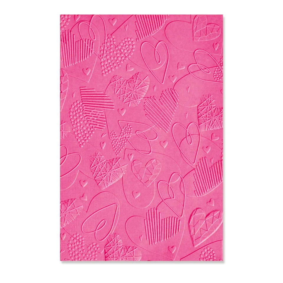 sizzix-3-d-mark-making-hearts-pr-gefolder-herzen image 1