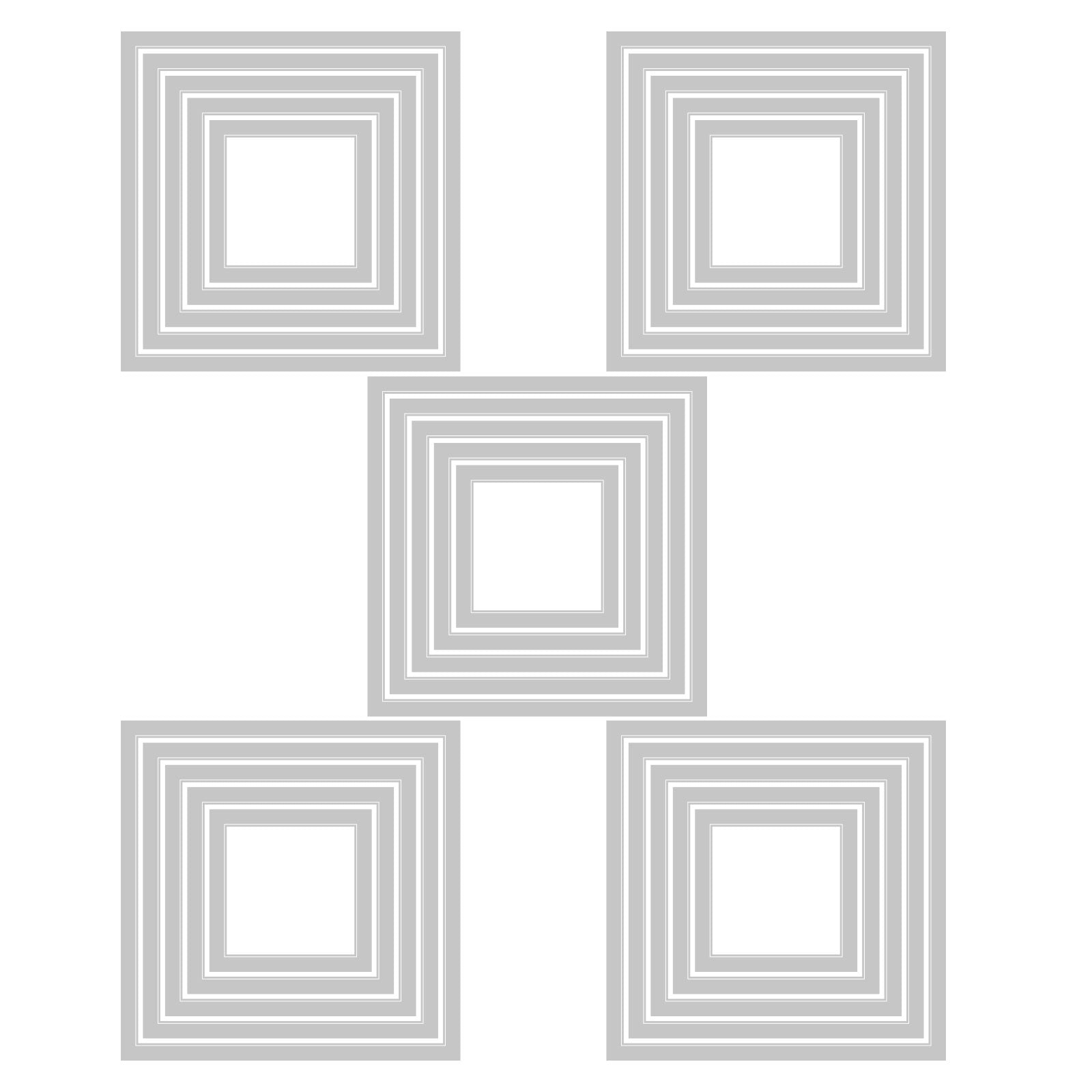 sizzix-thinlits-stacked-tiles-stanzschablonen-25-tlg-quadrate image 2