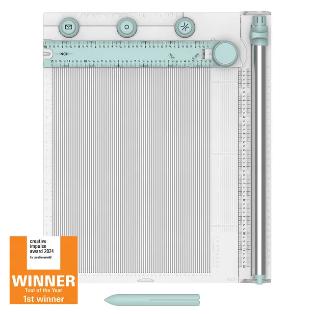 sizzix-scoring-board-trimmer-falzbrett-papierschneider-30x30 image 1