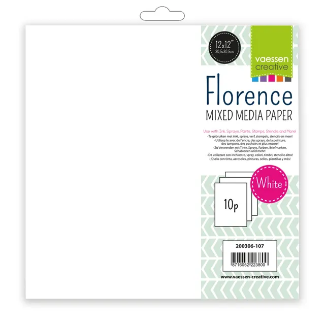 vaessen-creative-mixed-media-papier-wei-30-5cm-10-blatt-240g image 1