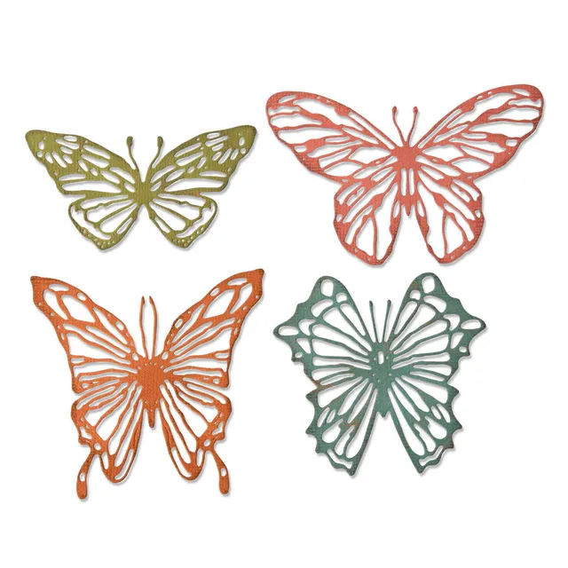 sizzix-thinlits-scribbly-butterflies-stanzschablonen-4tlg-holtz image 1