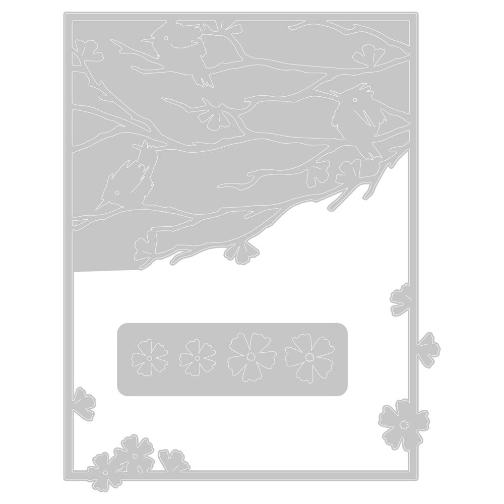 sizzix-thinlits-woodland-cardfront-stanzen-2tlg-v-gel-blumen image 2