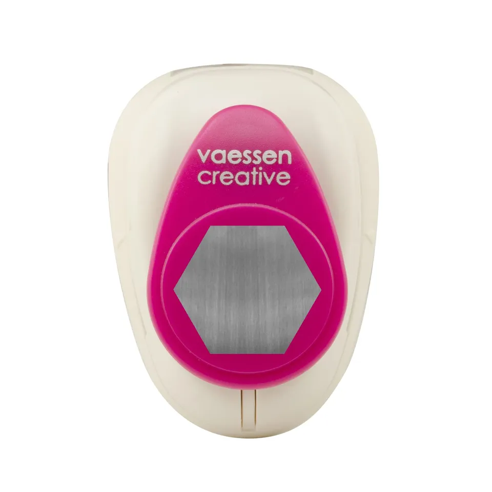 vaessen-cut-easy-motivstanzer-sechseck-2-2-cm-papierstanzer image 1