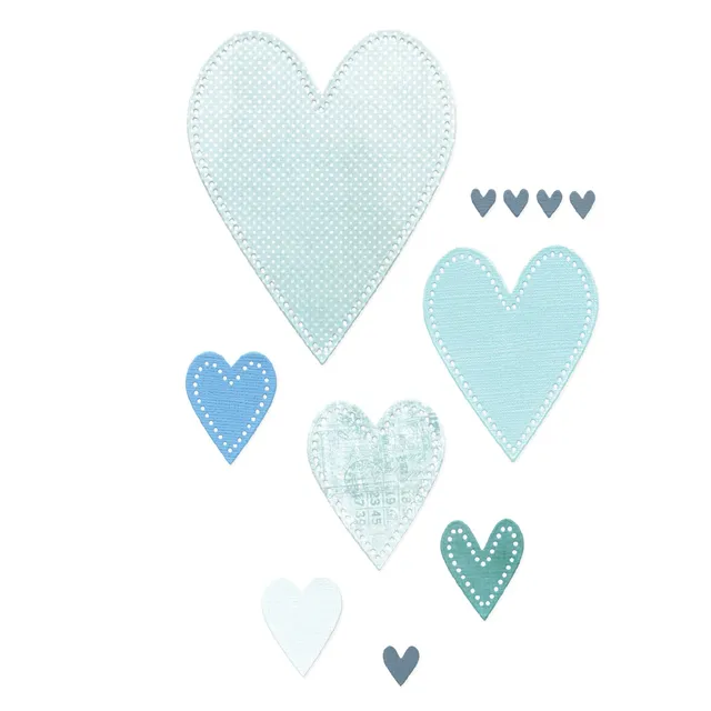 sizzix-framelits-stitched-hearts-stanzschablonen-13tlg image 1