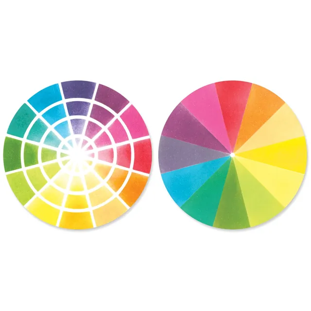 sizzix-layered-stencils-color-wheel-a5-schablonen-3er-rund image 1
