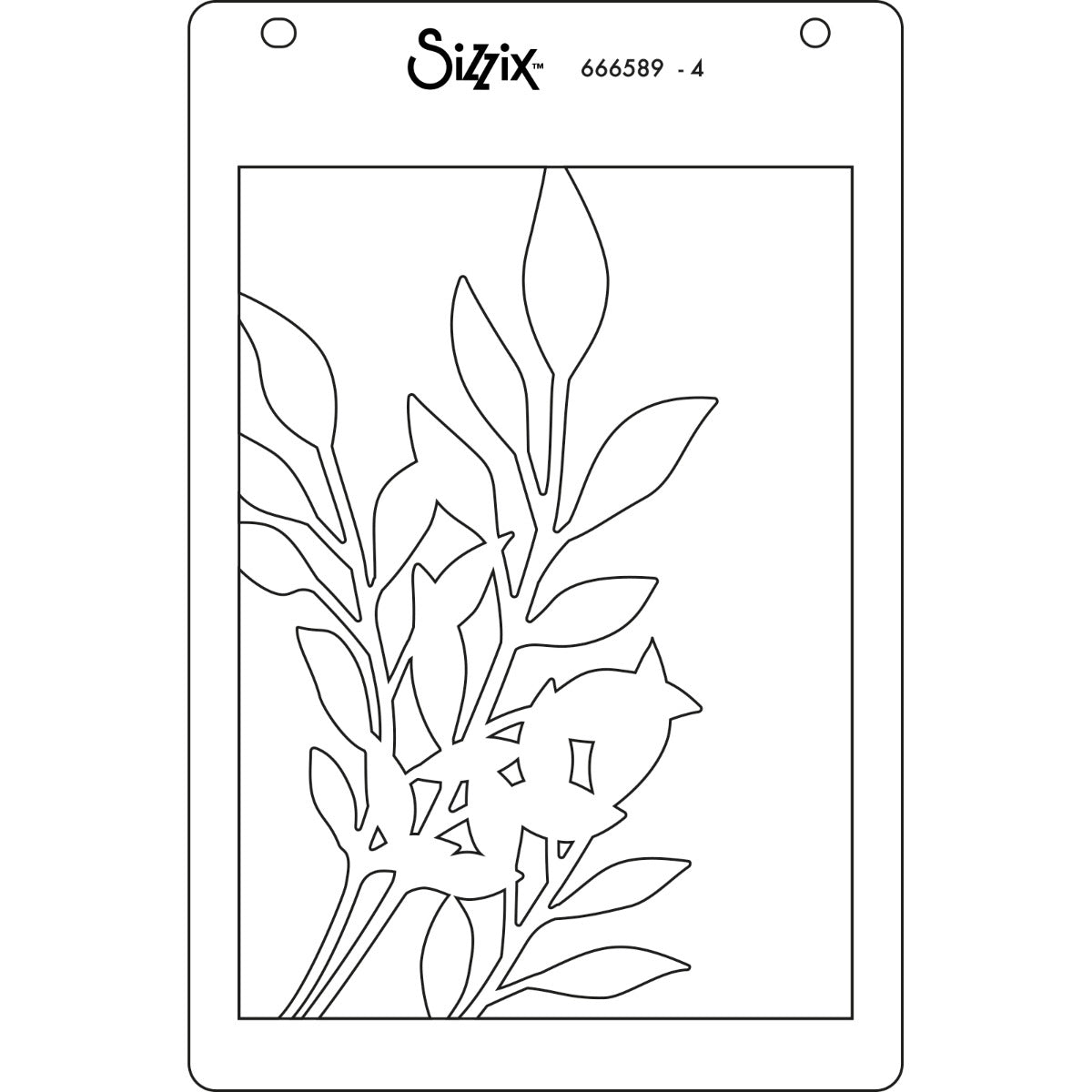 sizzix-a6-layered-stencils-cosmopolitan-frond-schablonen-4tlg image 7