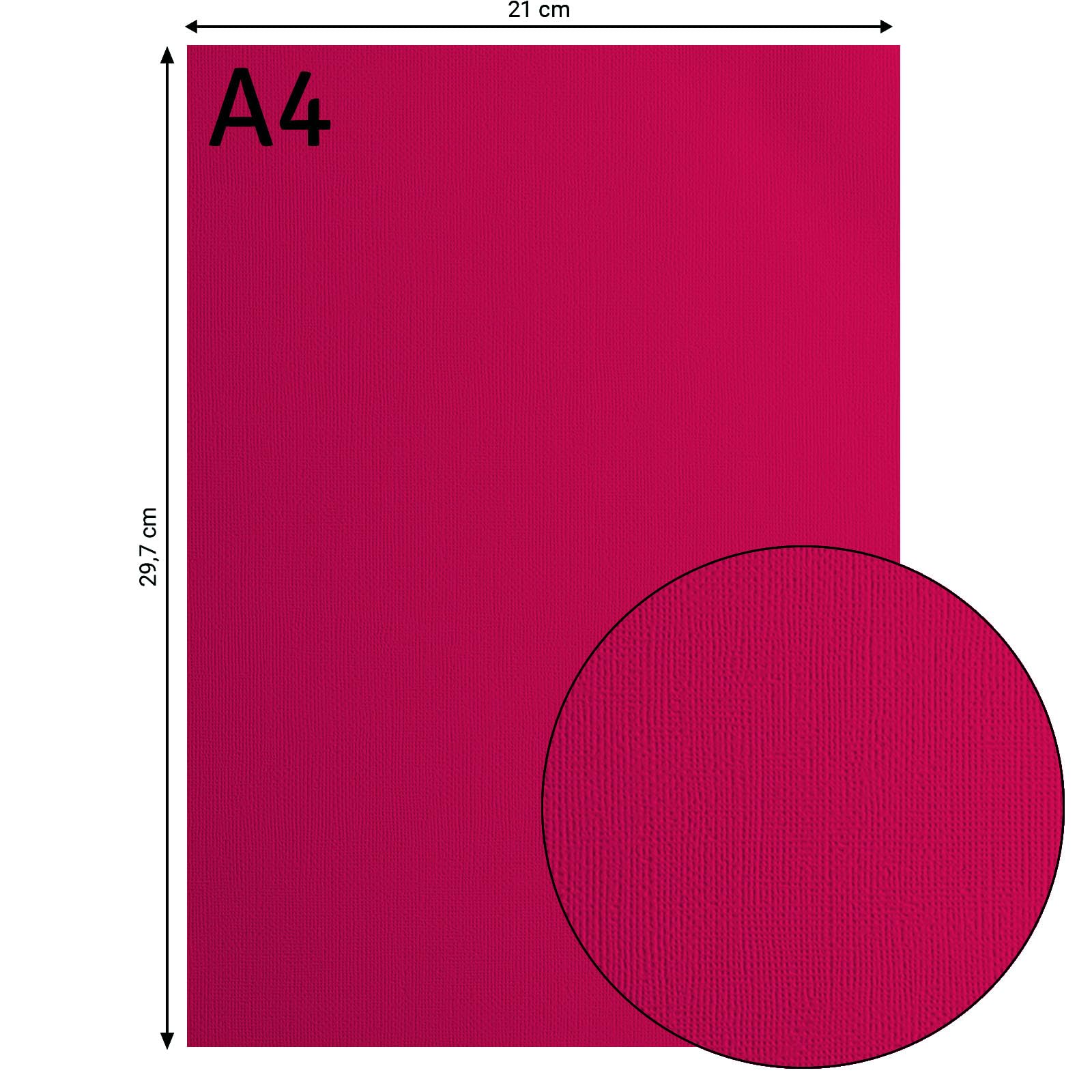 vaessen-creative-florence-tonkarton-a4-raspberry-rosa-25-blatt-216g image 3