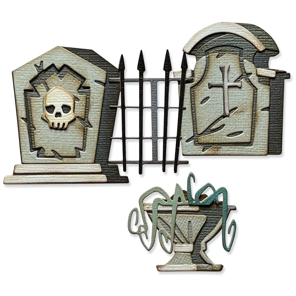 sizzix-thinlits-graveyard-colorize-tim-holtz-stanzformen-22tlg image 1