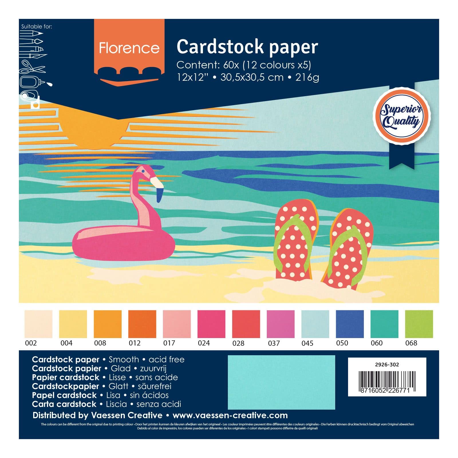 vaessen-creative-florence-cardstock-sommer-30-5-cm-60-blatt image 5