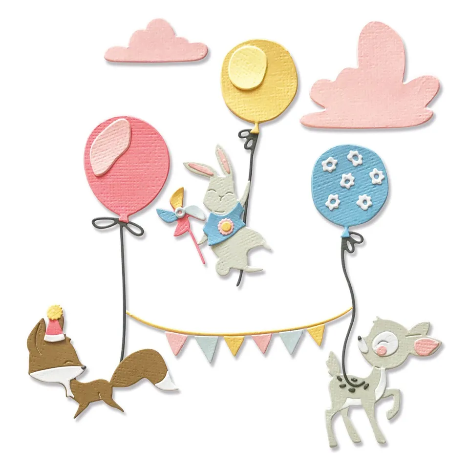 sizzix-thinlits-woodland-celebration-stanzset-10tlg-tiere image 1