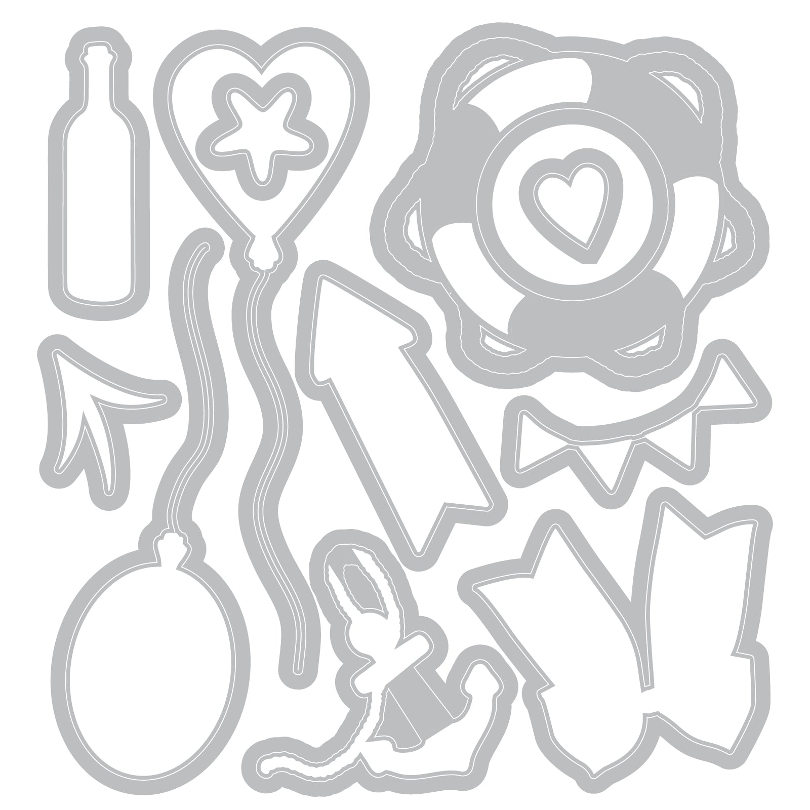 sizzix-framelits-sweet-drop-stanzformen-12-tlg-mit-stempel image 4
