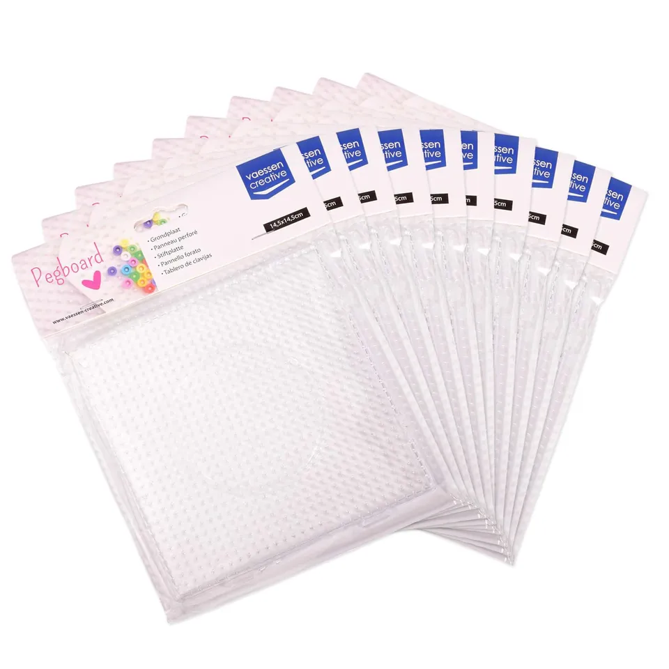 vaessen-creative-florence-stiftplatte-quadrat-10-st-ck-transparent image 1
