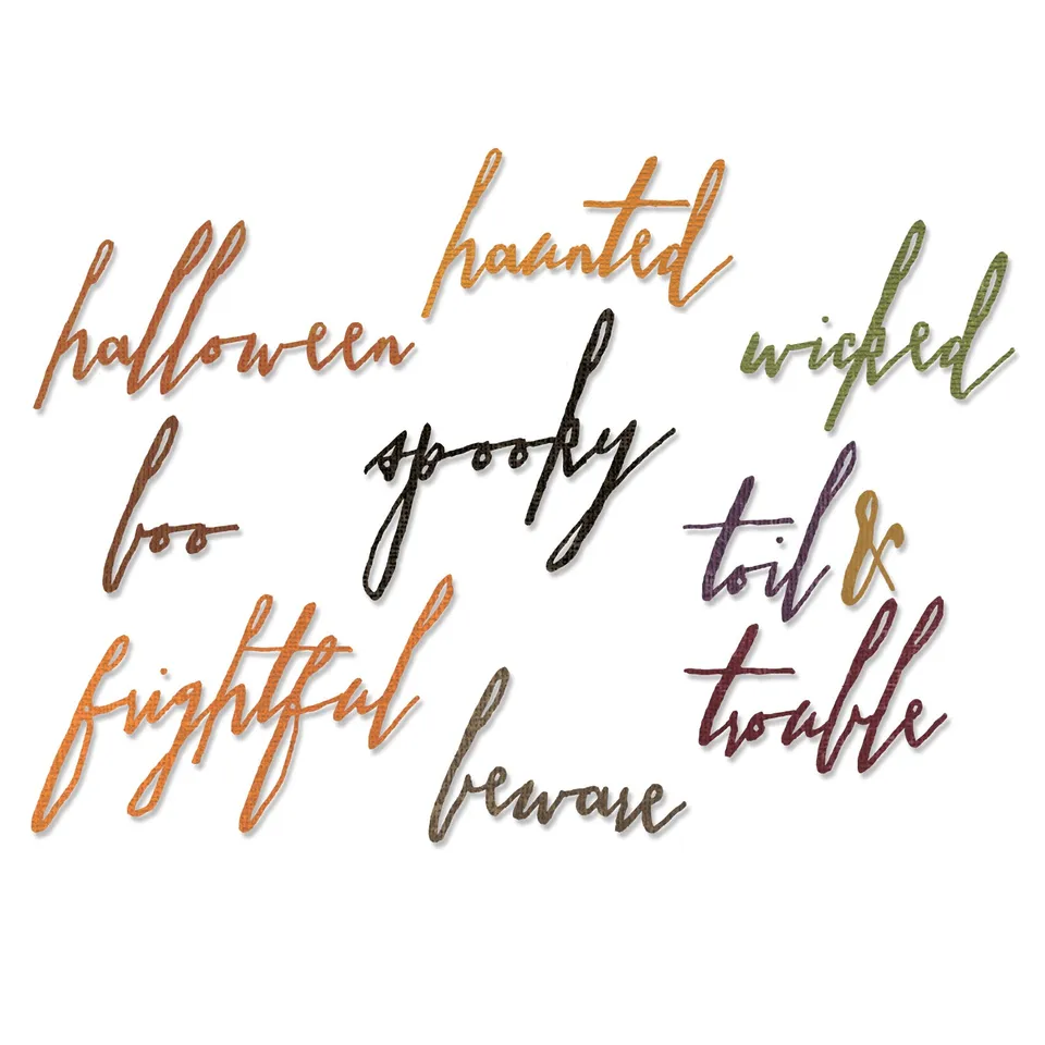 sizzix-thinlits-halloween-handwriting-stanzen-10tlg-tim-holtz image 1