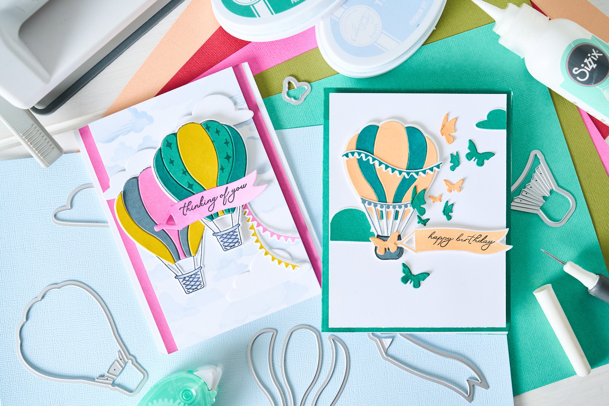 sizzix-framelits-up-and-away-2-stanzschablonen-16tlg-ballon image 4