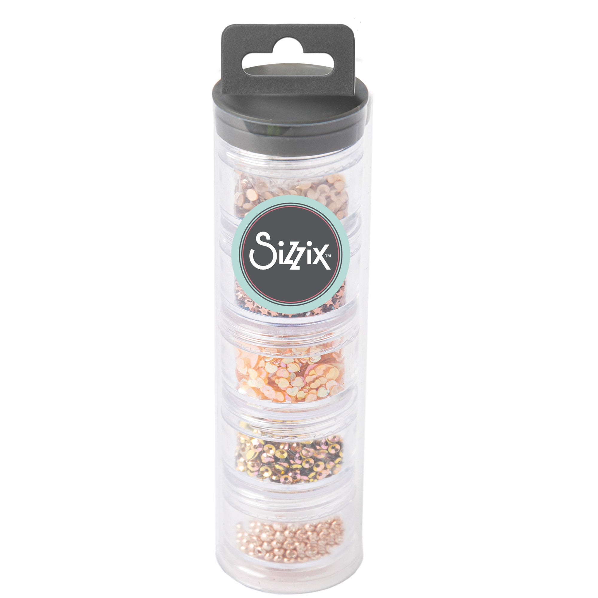 sizzix-effectz-pailletten-perlen-rose-gold-5-dosen-shaker image 1