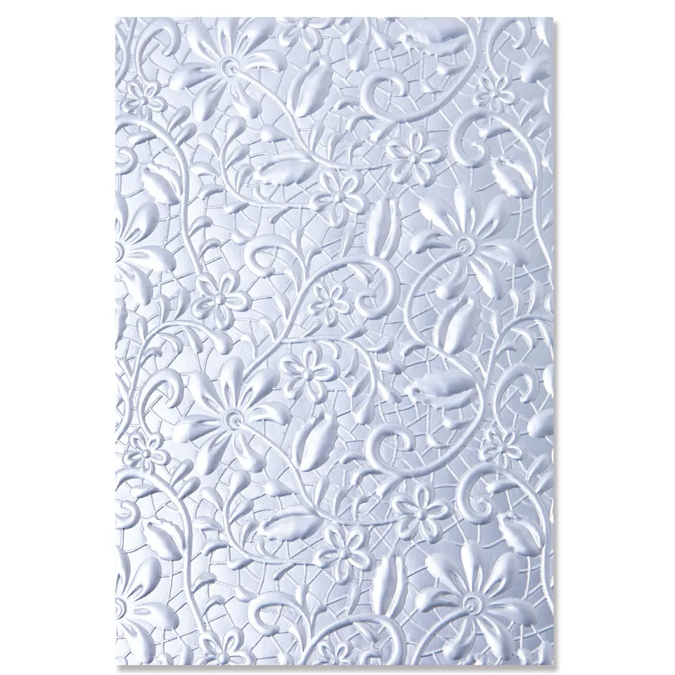 sizzix-3-d-lacey-pr-gefolder-florale-spitze image 1