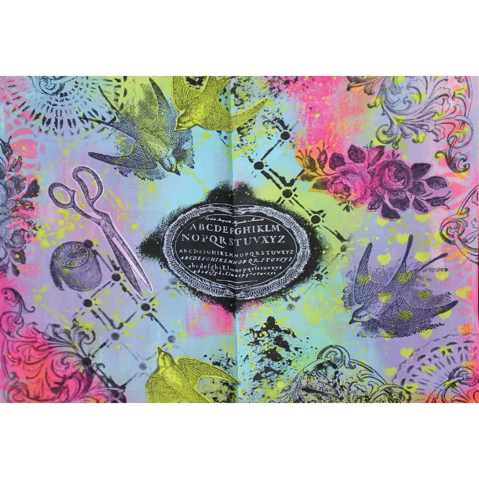 sizzix-studio-stitches-stempelset-a5-blumen-v-gel image 1