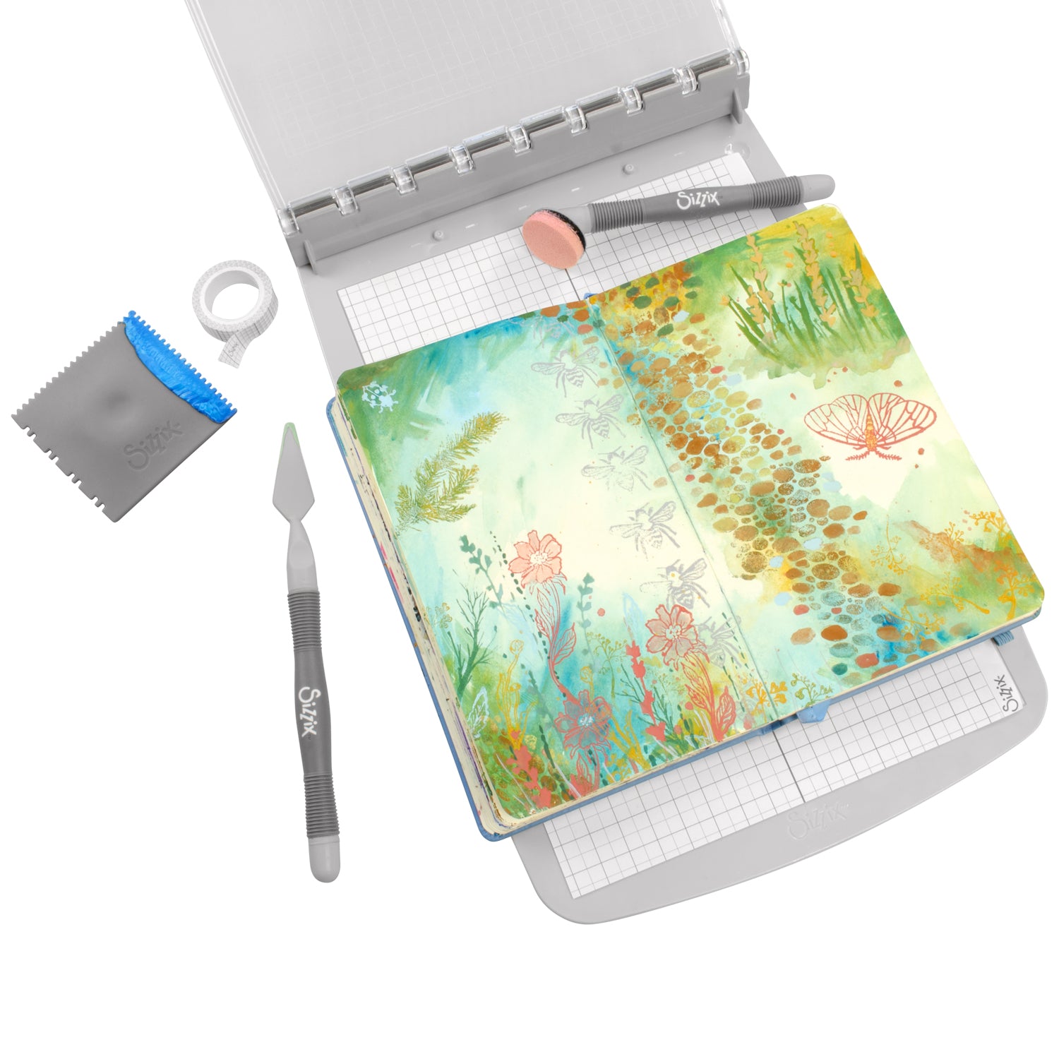 sizzix-studio-nature-stempel-17-tlg-schablonen-3-tlg image 2