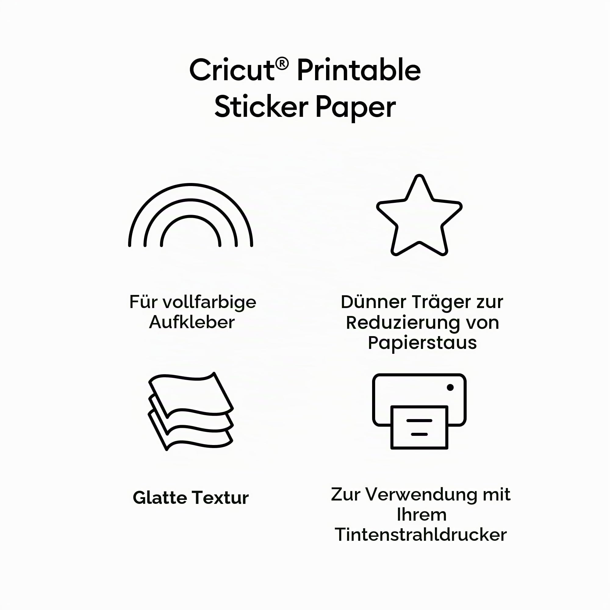 cricut-maker-aufkleberpapier-a4-8-blatt-bedruckbar-tintenstrahl image 3