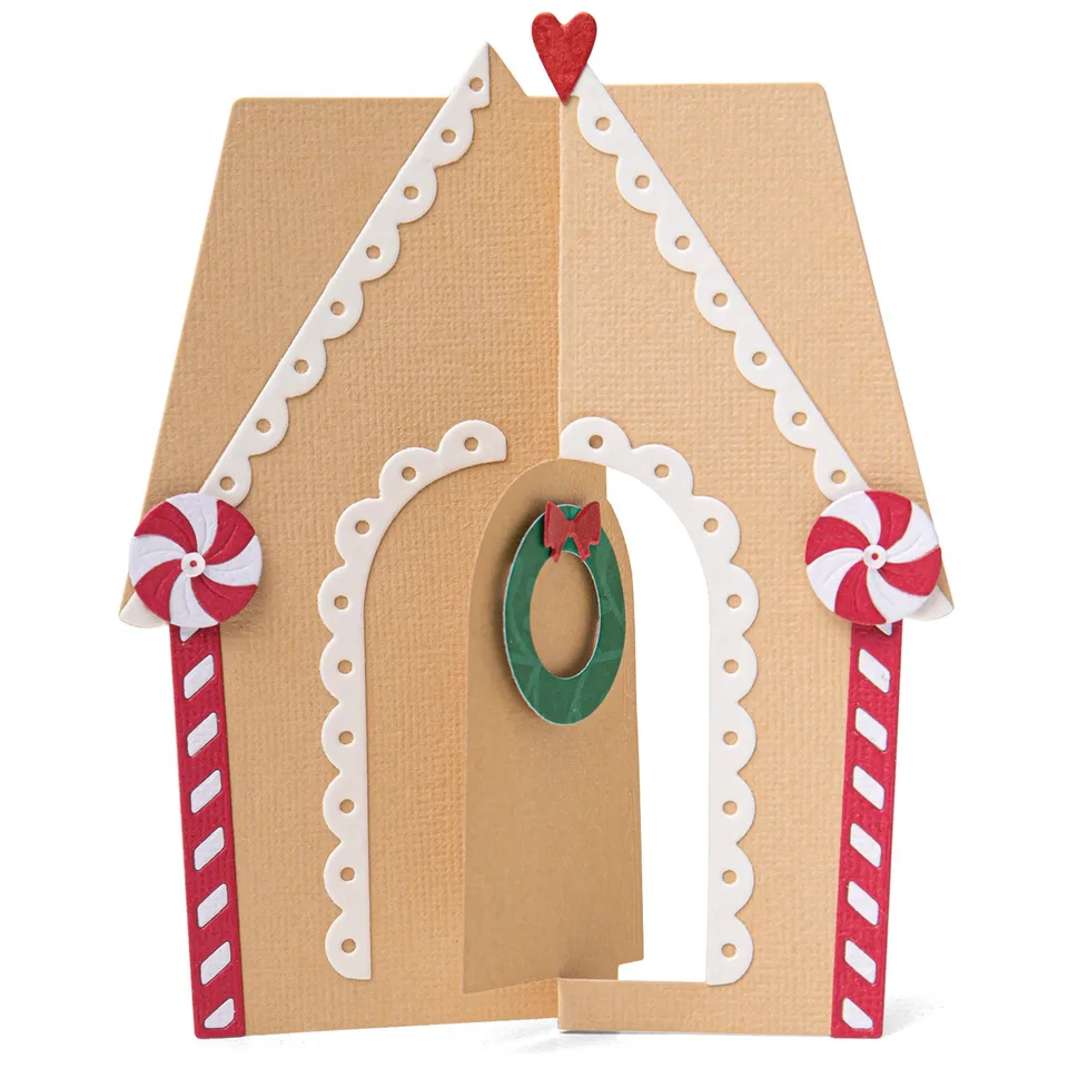 sizzix-thinlits-card-gingerbread-house-stanzschablonen-10-tlg-weihnachten image 1