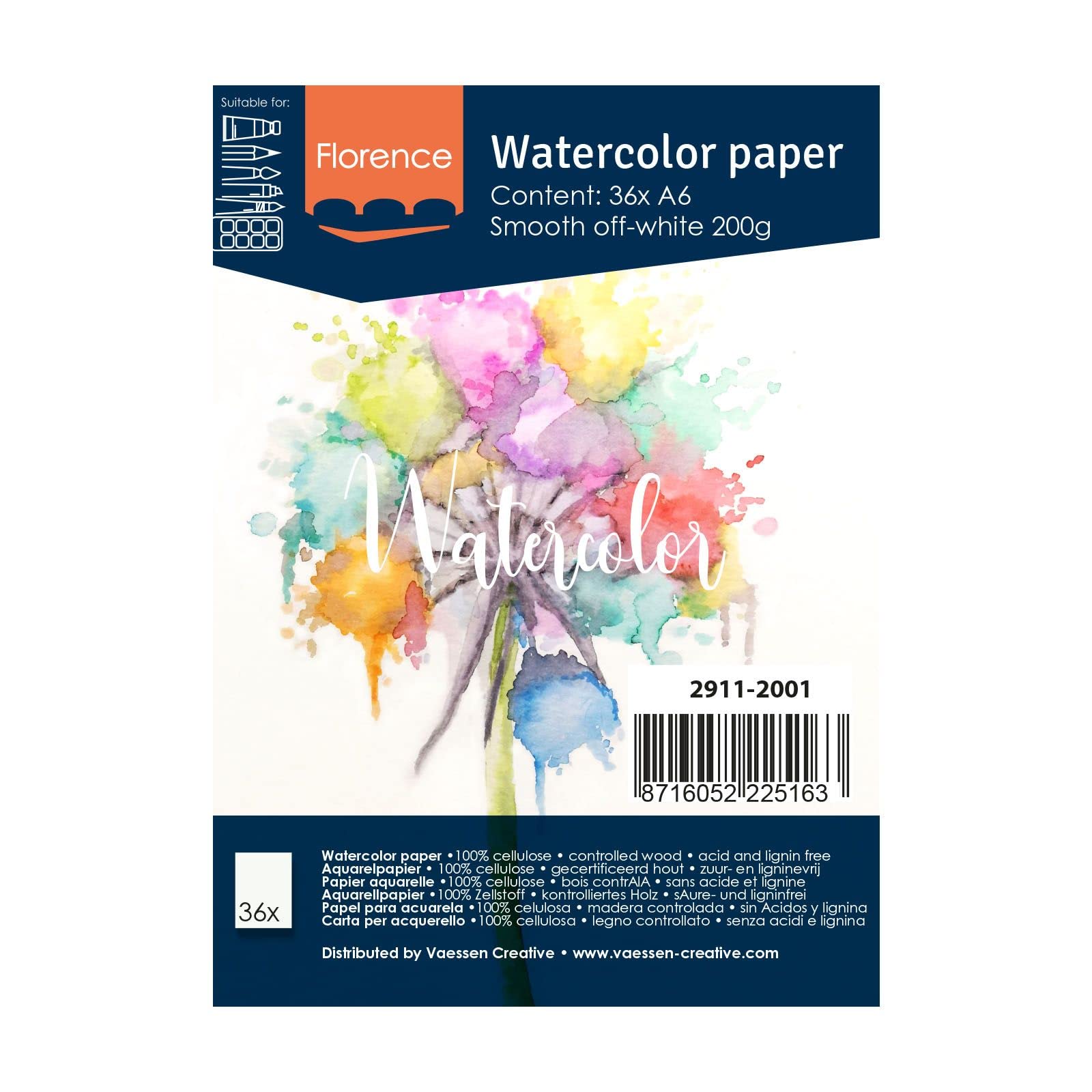 florence-aquarellpapier-block-beige-a6-300-g-glatt-36-blatt image 1