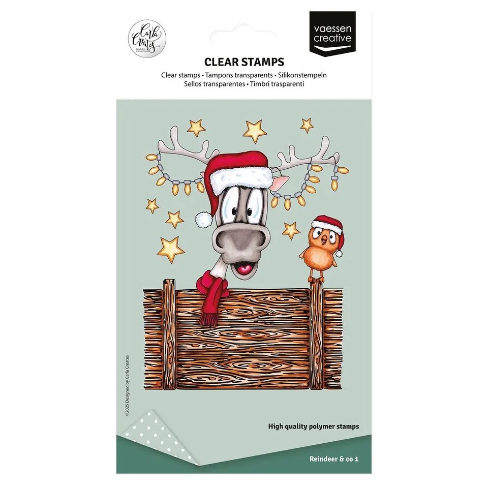 vaessen-cut-easy-silikonstempel-weihnachtsdeko-14-st-a6-transparent image 1