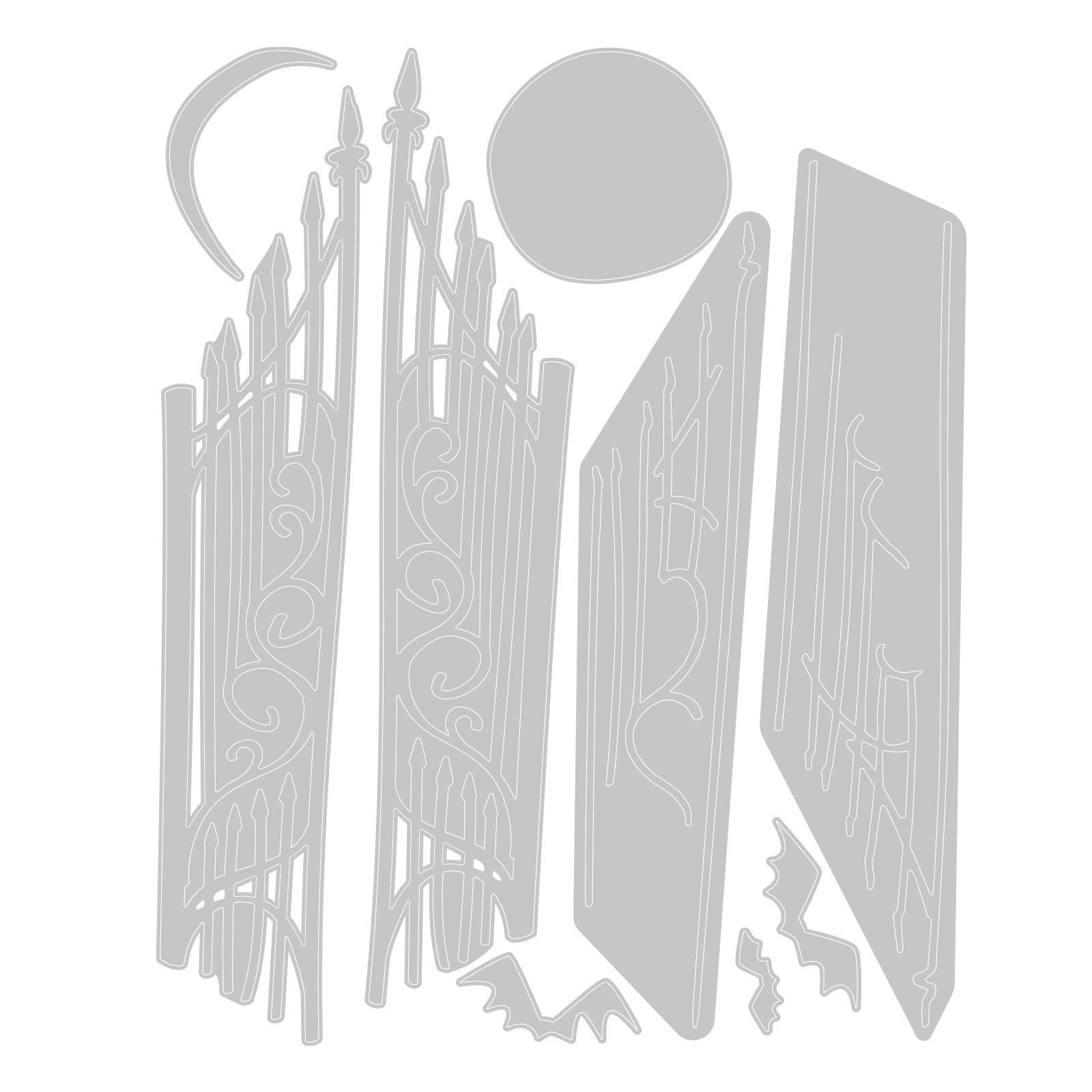 sizzix-thinlits-gate-keeper-stanzen-9tlg-tor-halloween image 2