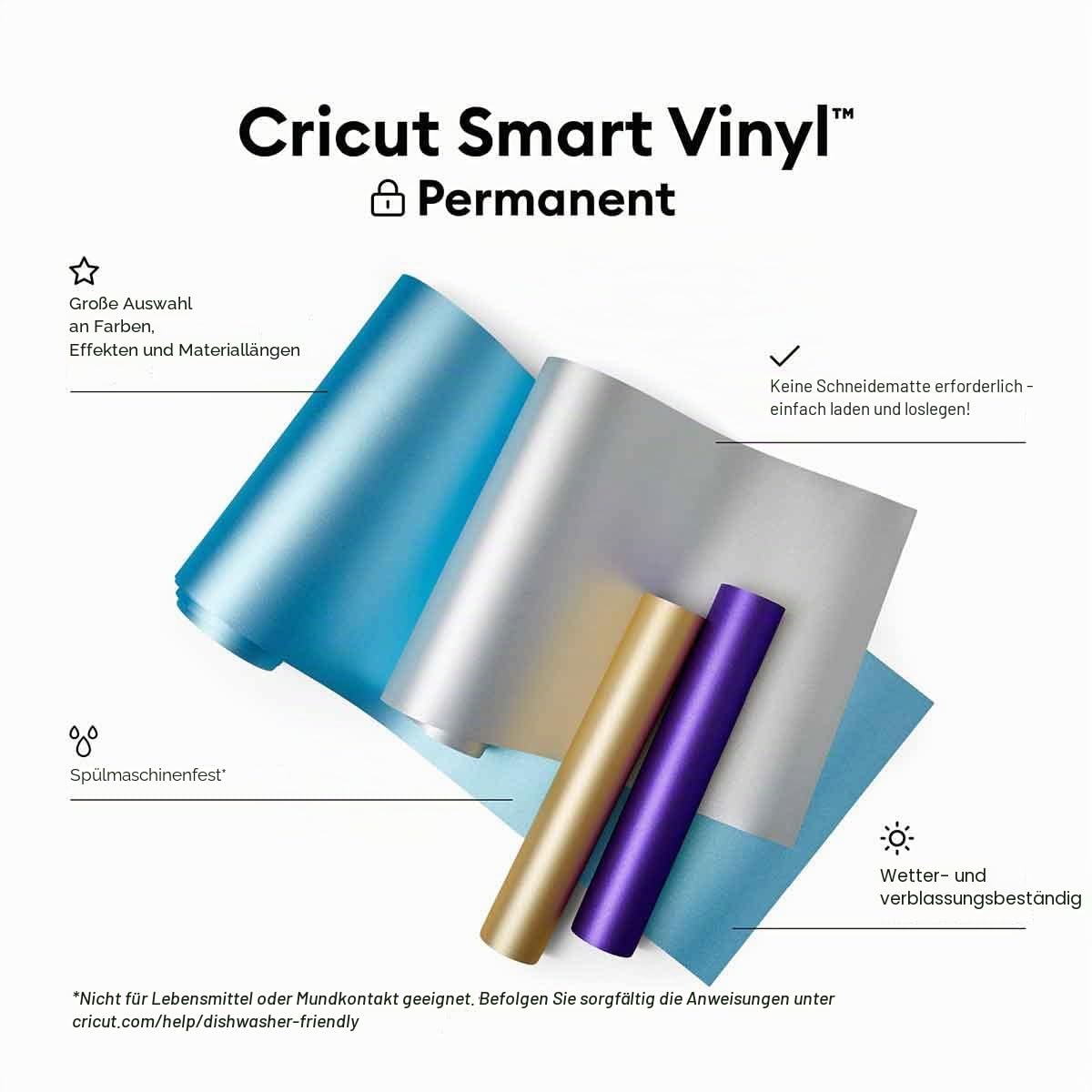 cricut-maker-smart-vinyl-permanent-klebefolie-shimmer-gold-33cmx3-6m image 2