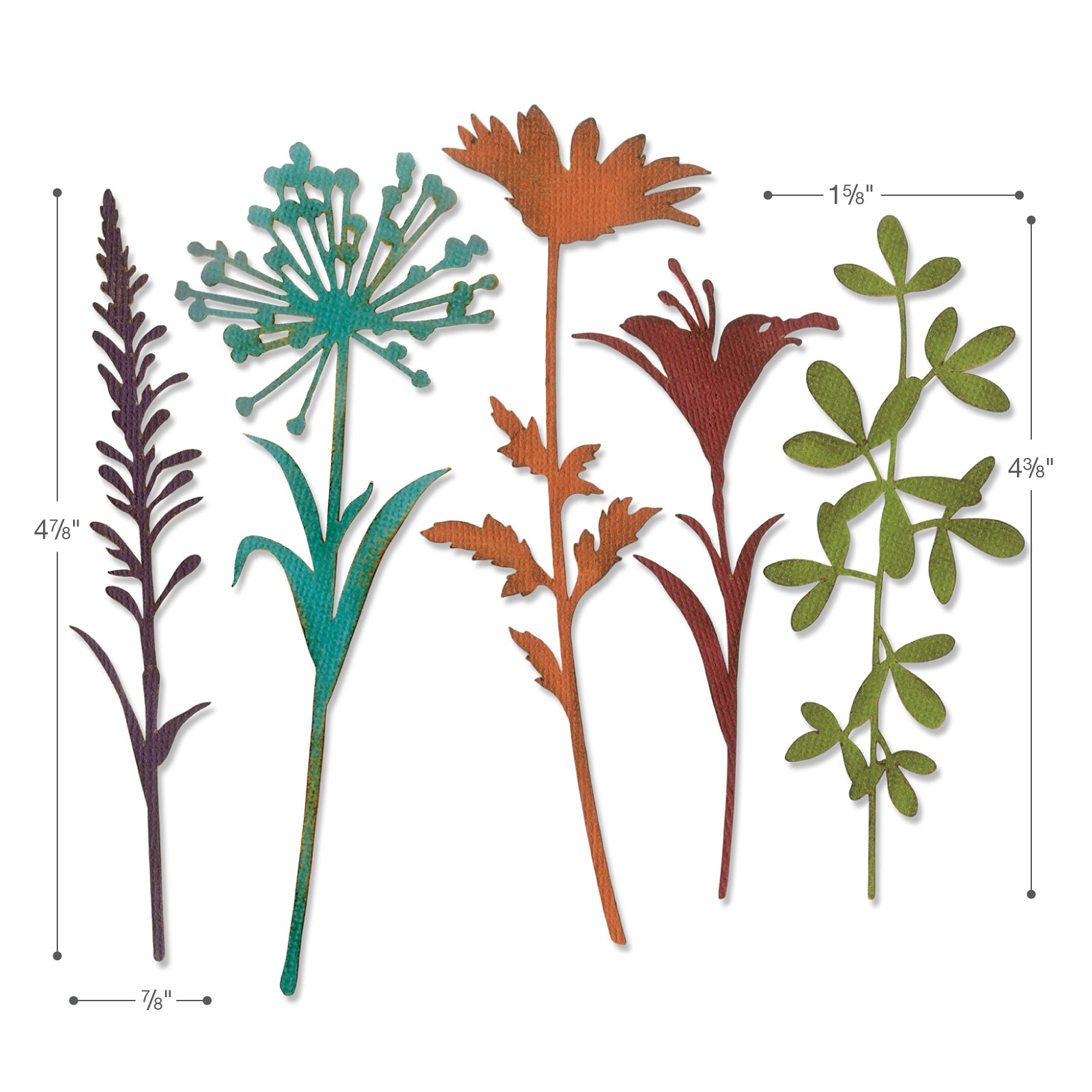 sizzix-thinlits-wildflower-stems-2-stanzformen-5er-blumen image 2