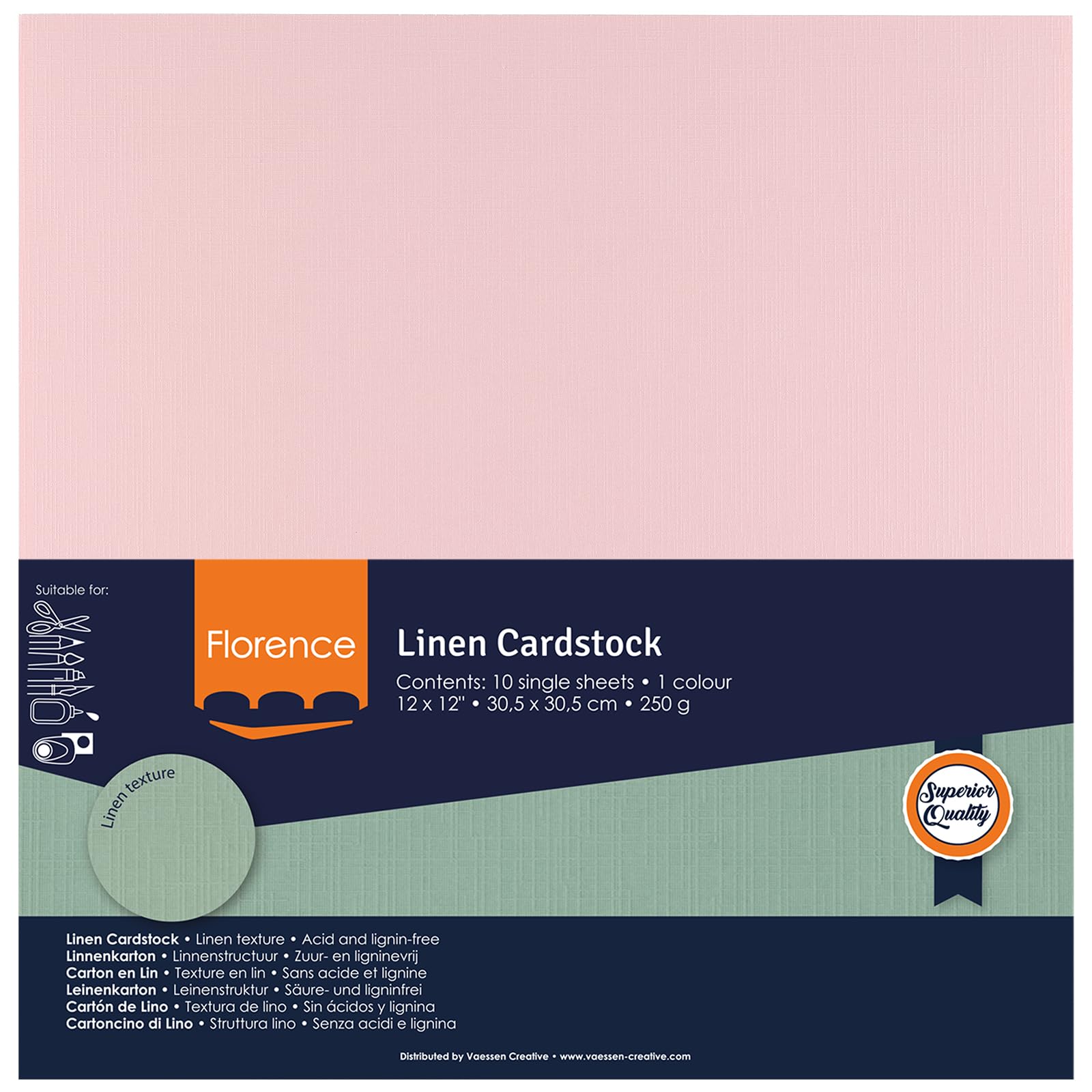 vaessen-creative-florence-tonkarton-30-5x30-5-cm-rosa-10-blatt image 4