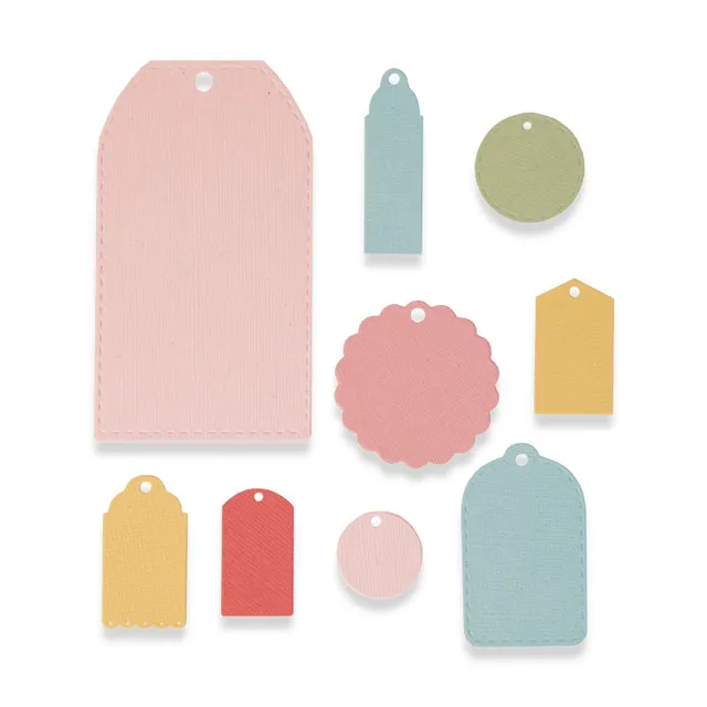 sizzix-framelits-tags-stanzschablonen-9tlg-anh-nger image 1