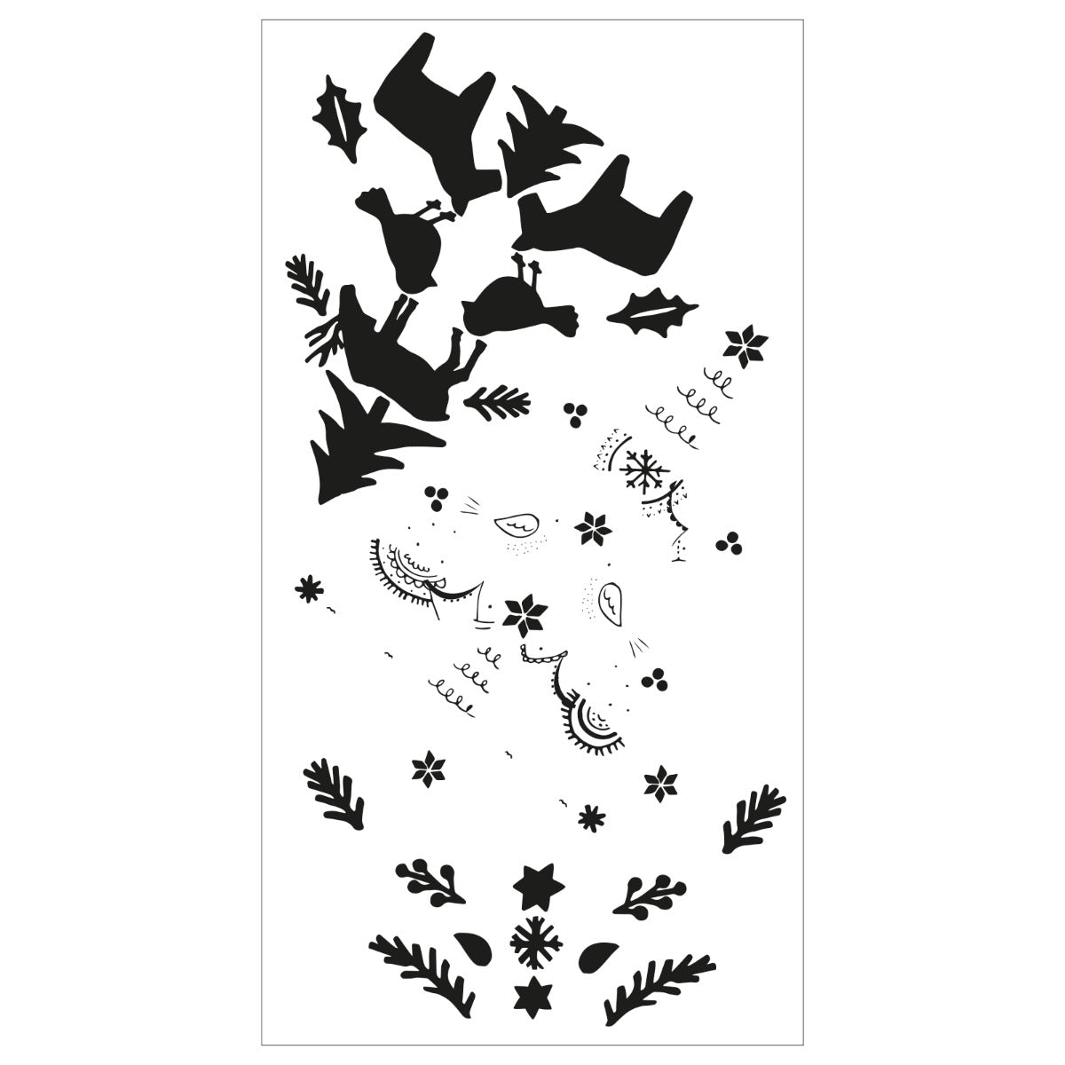 sizzix-layered-folk-tree-clear-stamps-3tlg-weihnachten image 2