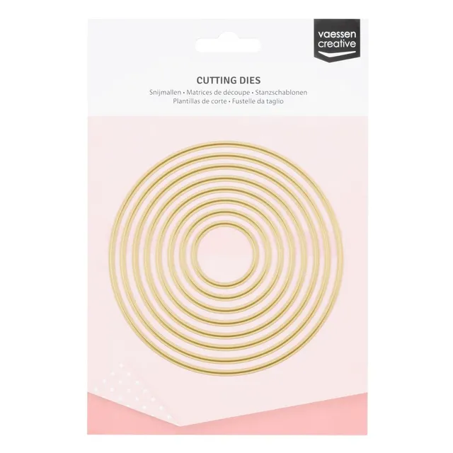 vaessen-creative-cut-easy-stanzschablonen-kreise-grau-8-teilig image 1