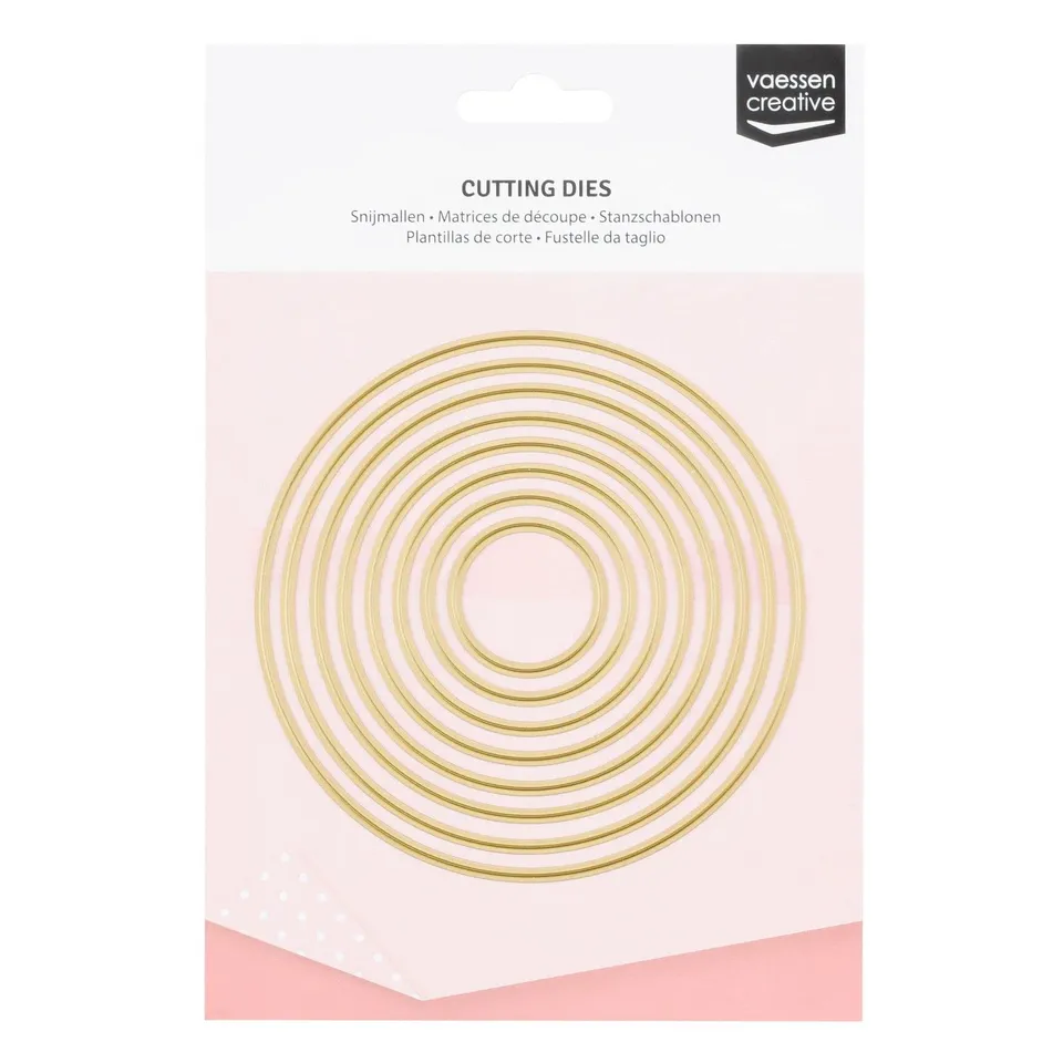 vaessen-creative-cut-easy-stanzschablonen-kreise-grau-8-teilig image 1