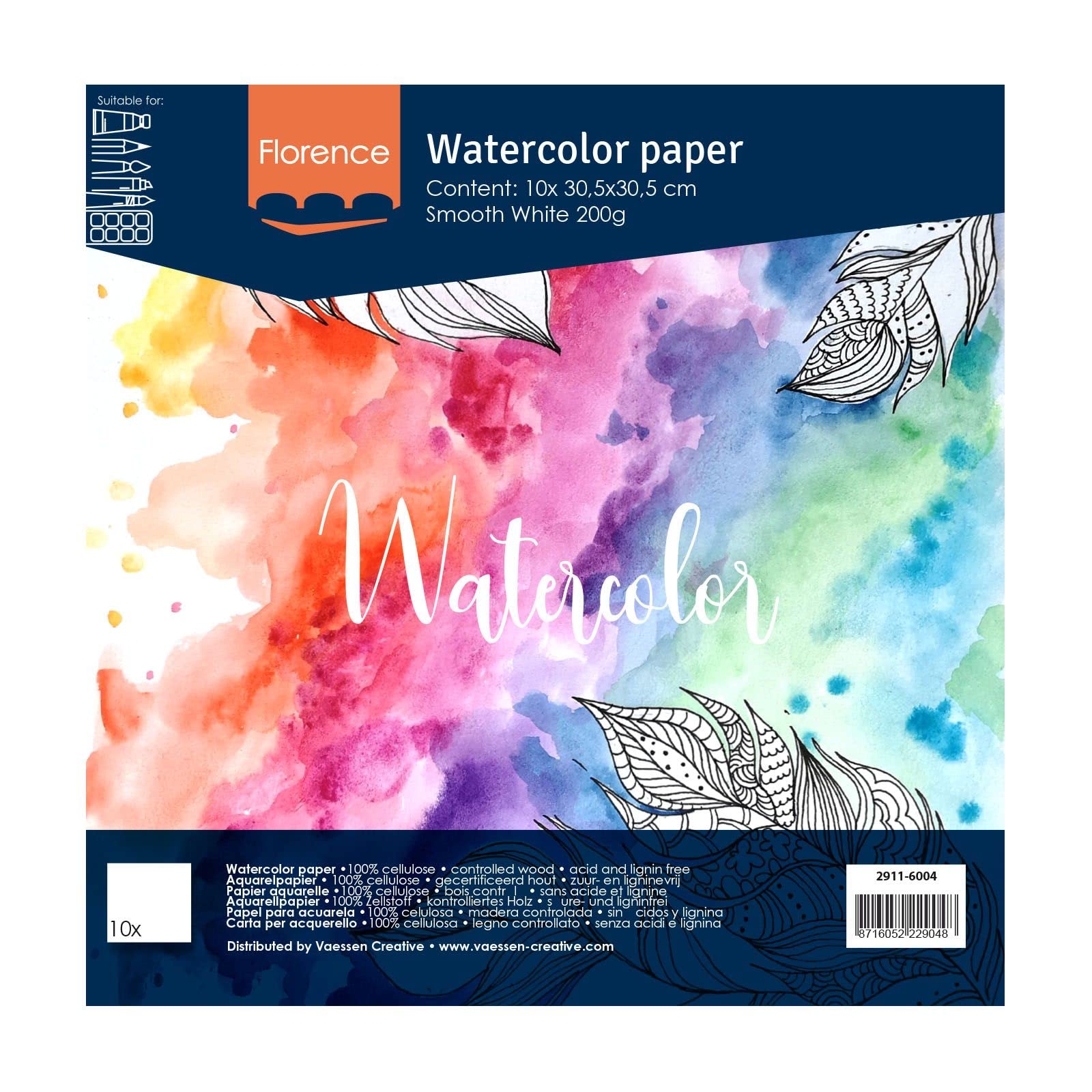 vaessen-creative-florence-aquarellpapier-a5-24-blatt-200-g-glatt image 8