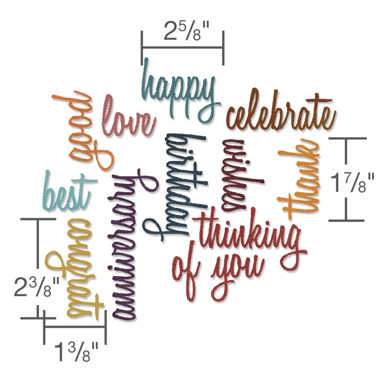 sizzix-thinlits-celebration-words-script-stanzen-13tlg-tim-holtz image 2