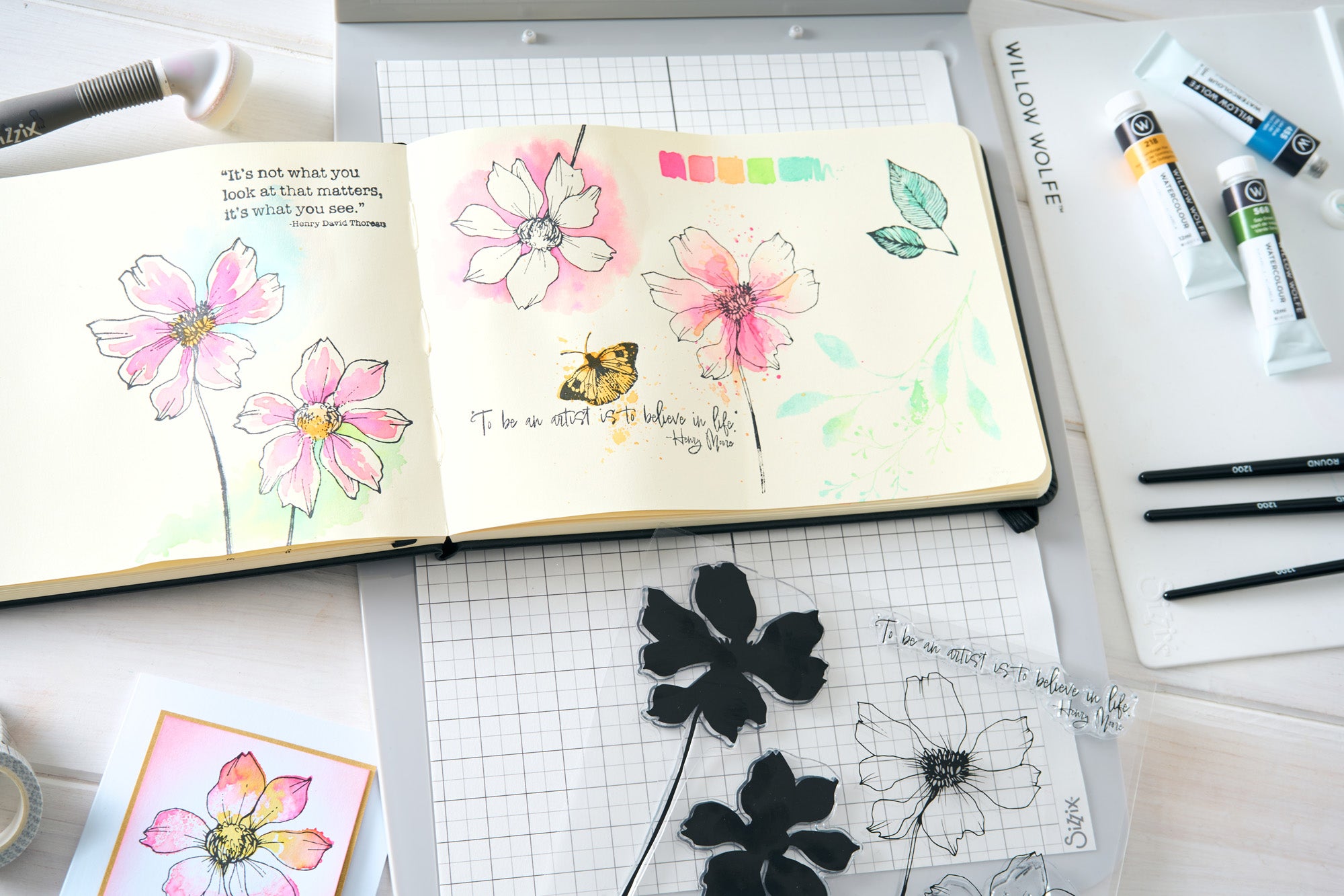 sizzix-studio-wild-blooms-stempelset-blumen-11-tlg image 4