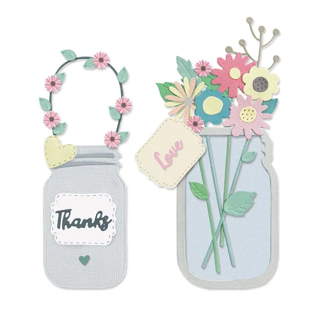 sizzix-thinlits-jar-of-flowers-stanzschablonen-17-teilig-glas image 1