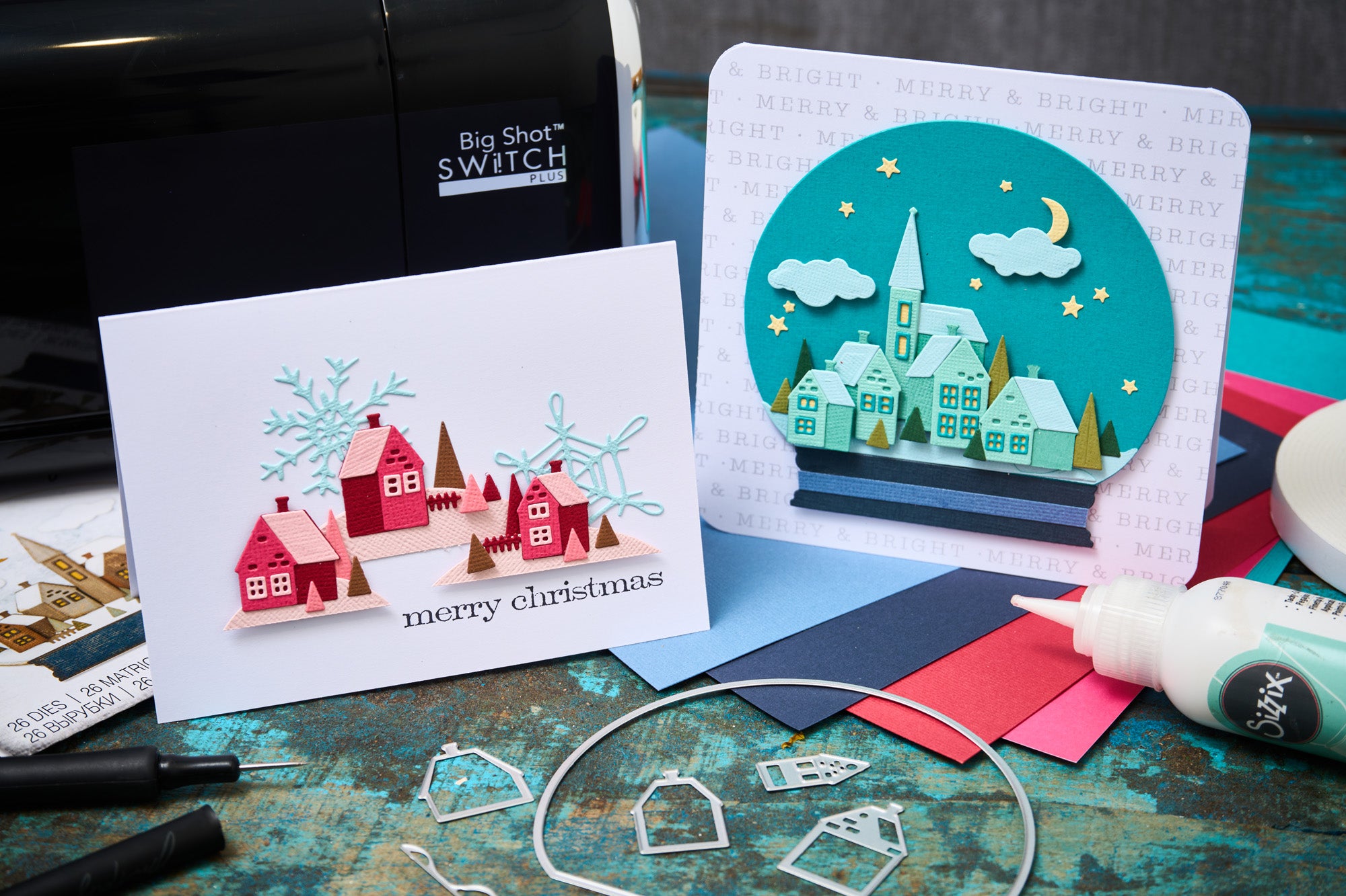 sizzix-thinlits-snowglobe-2-stanzschablonen-26-tlg-winter image 3