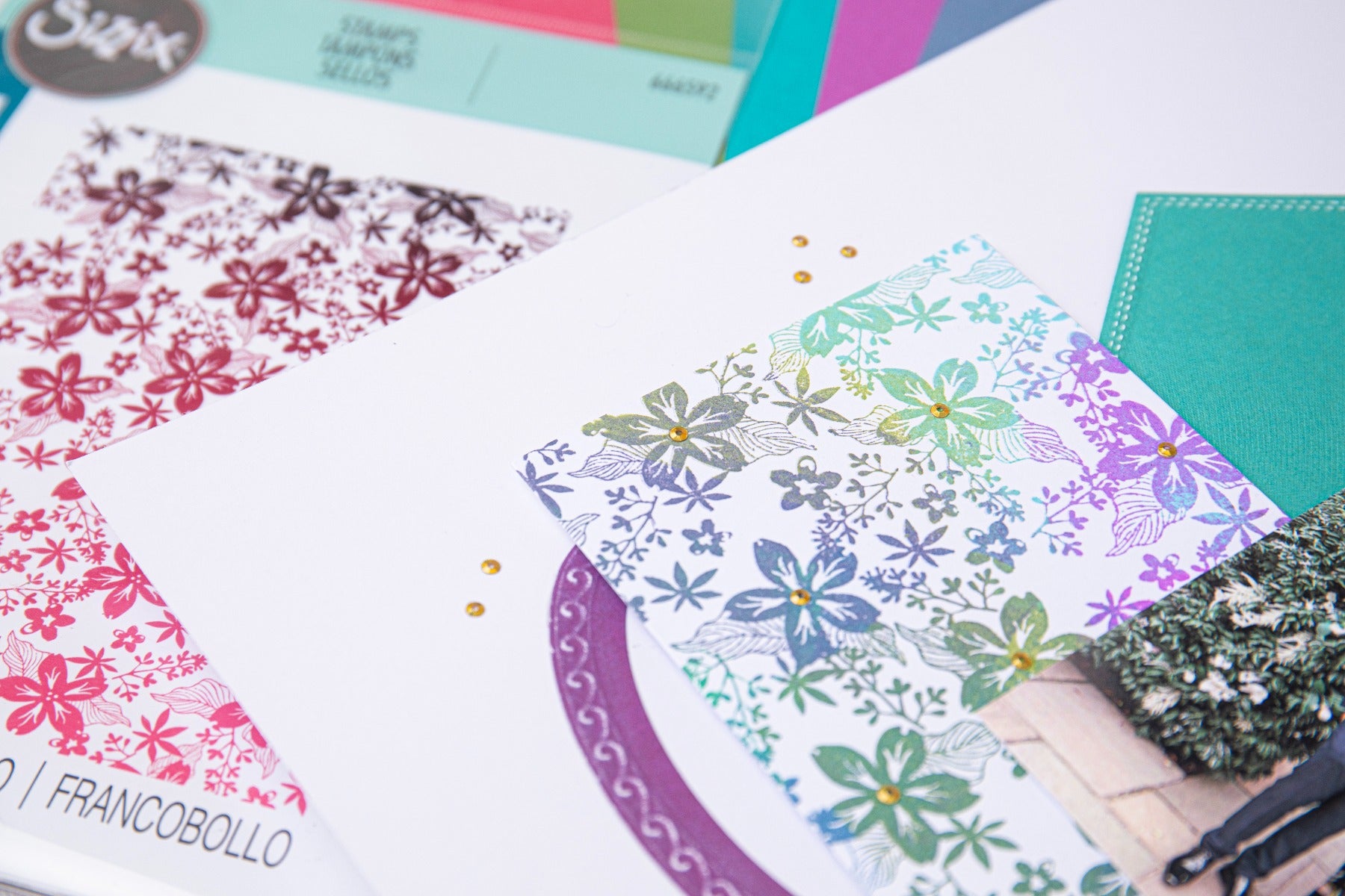 sizzix-clear-stamps-cosmopolitan-petals-blumen-stempel-floral image 2