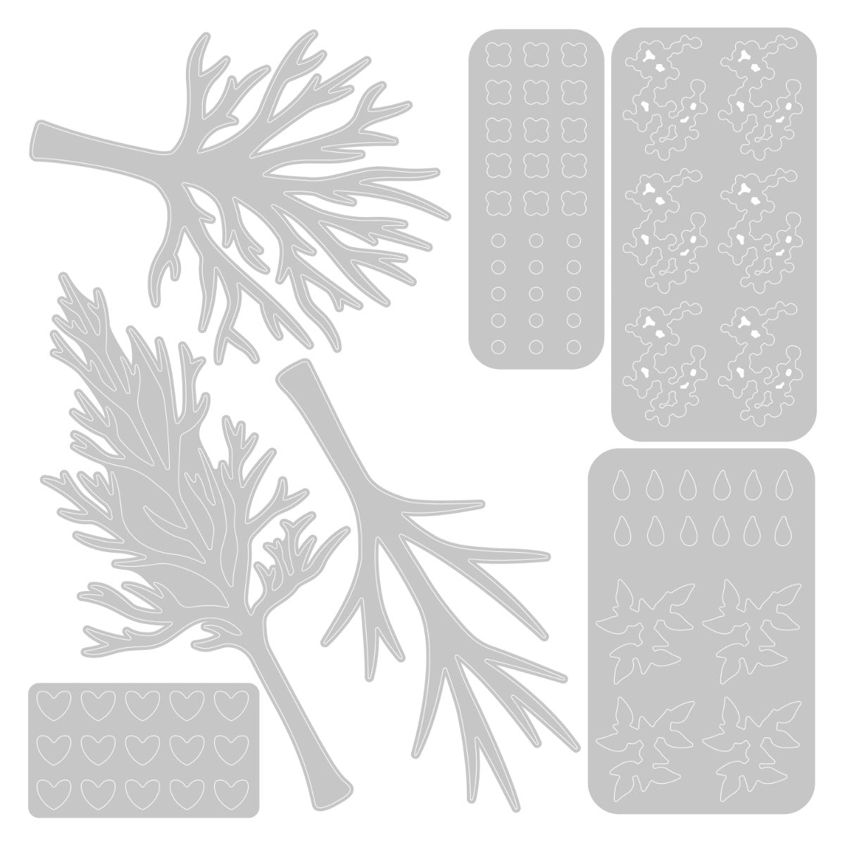 sizzix-thinlits-seasonal-trees-stanzschablonen-b-ume-7-tlg image 2