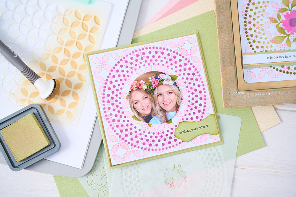 sizzix-layered-stencils-plate-and-pattern-4er-schablonen-set image 7