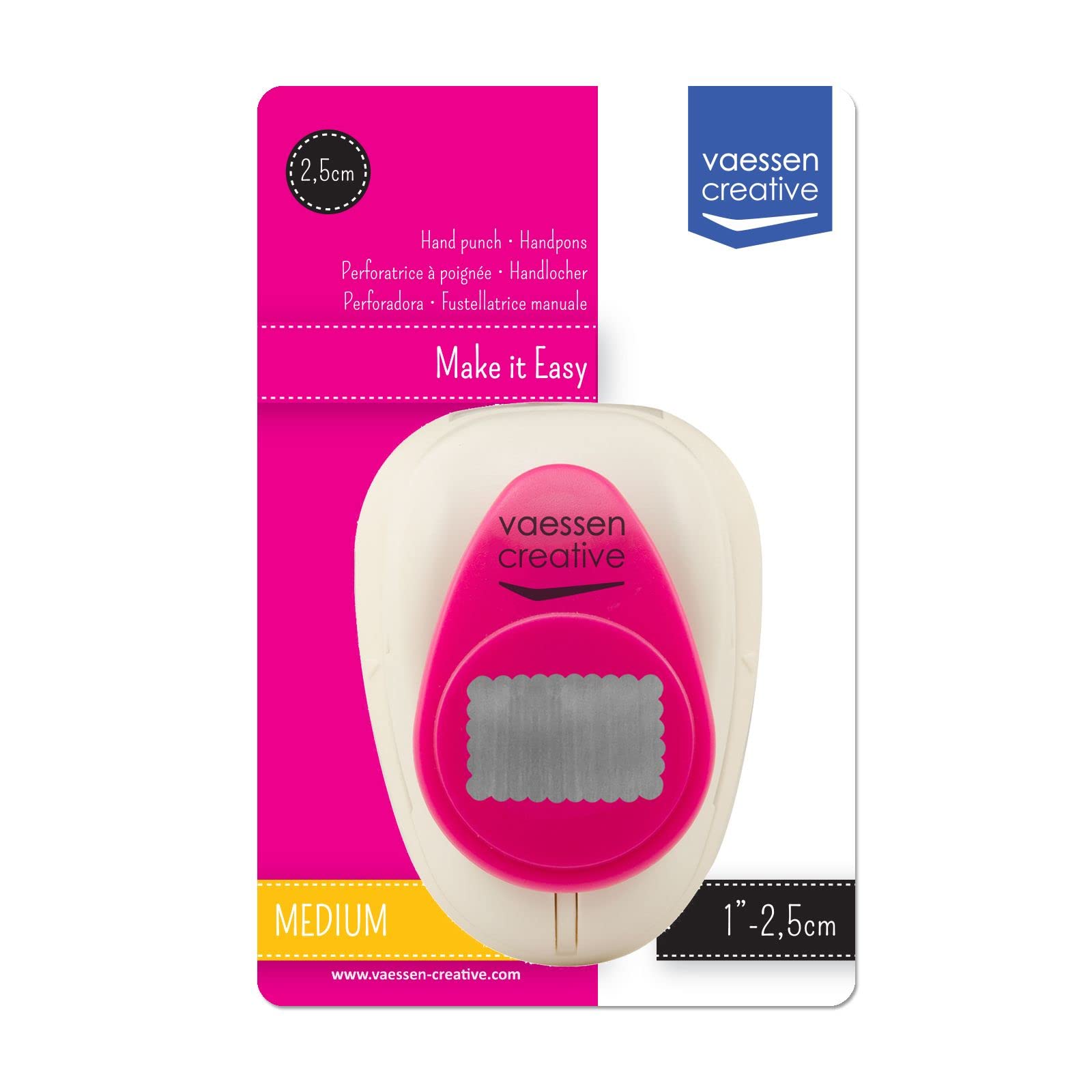 vaessen-creative-cut-easy-motivstanzer-ecken-1-4-x-2-2-cm-wei-rosa image 4