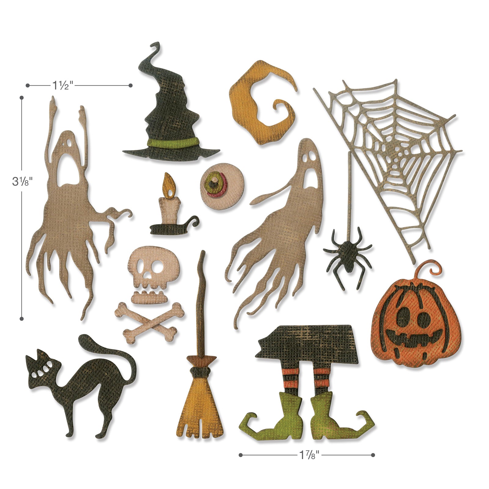 sizzix-thinlits-frightful-things-stanzschablonen-17-tlg image 2