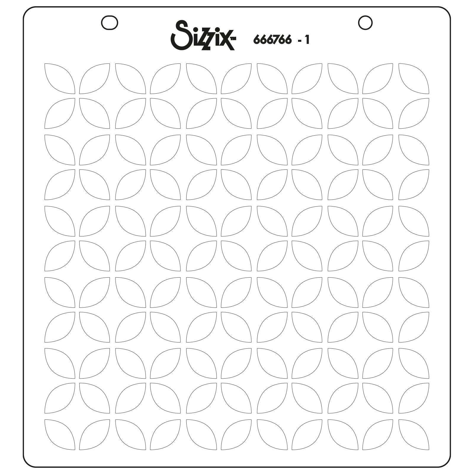sizzix-layered-stencils-plate-and-pattern-4er-schablonen-set image 6