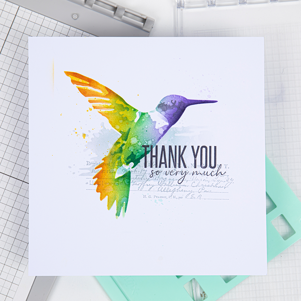 sizzix-layered-stencils-hummingbird-schablone-4tlg-kolibri image 6