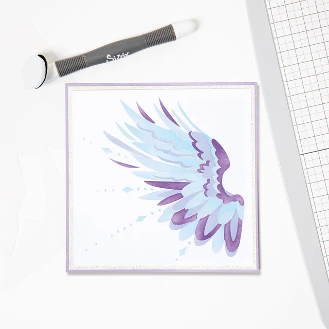 sizzix-layered-stencils-wings-fl-gel-schablonen-4er-pack image 1