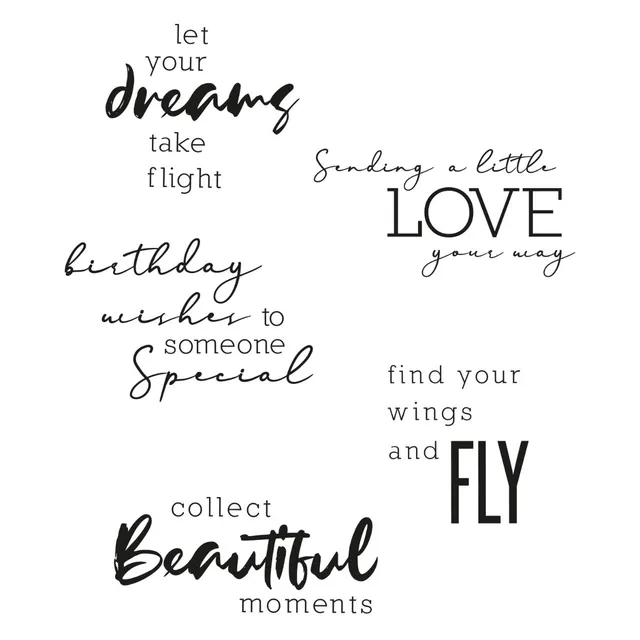 sizzix-clear-stamps-sunnyside-sentiments-3-stempelset-5er-gr-e image 1