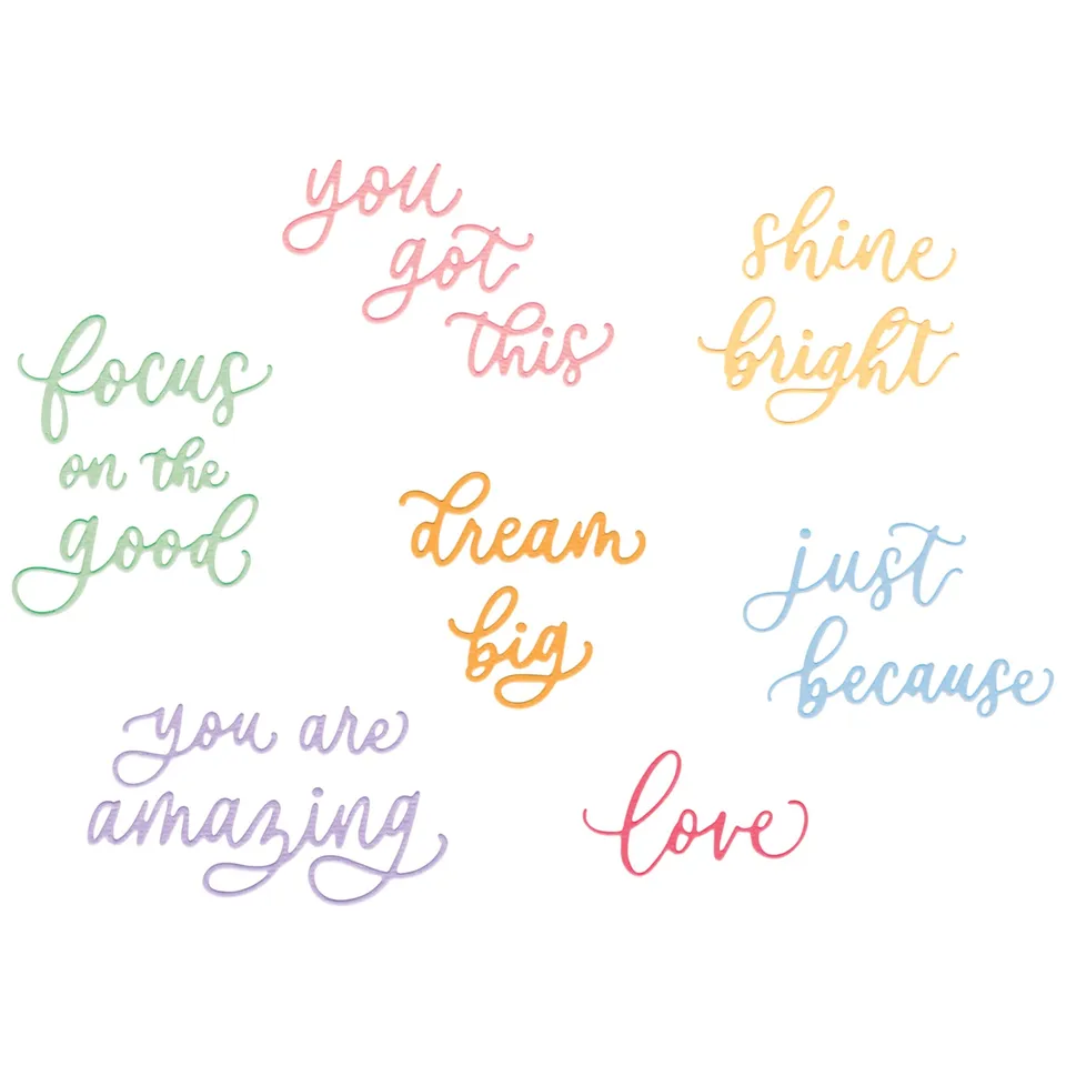 sizzix-thinlits-cheerful-phrases-stanzschablonen-17-tlg-spr-che image 1