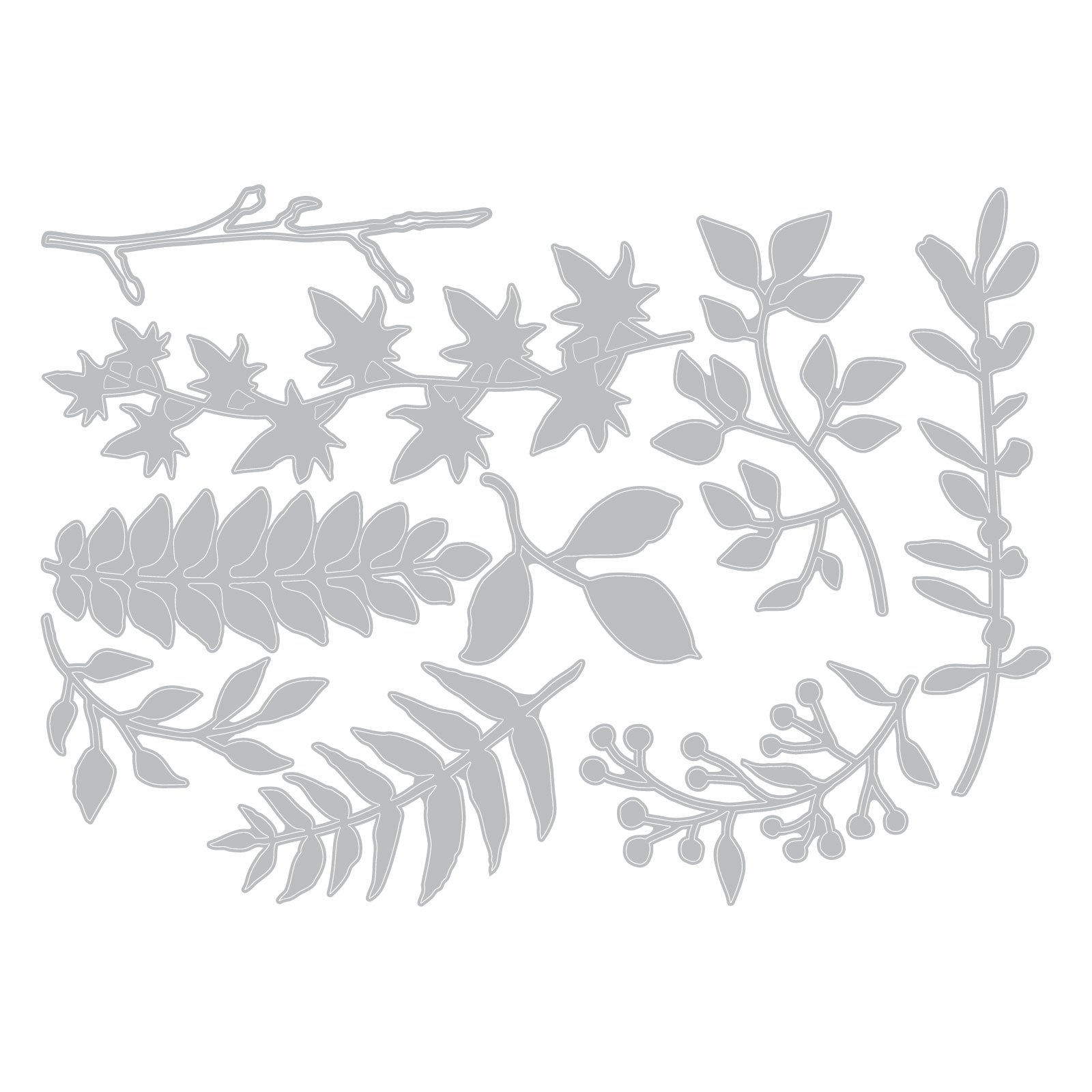 sizzix-thinlits-garden-greens-stanzset-bl-tter-9tlg-holtz image 2